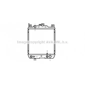 Radiateur, refroidissement du moteur AVA QUALITY COOLING SZ2019