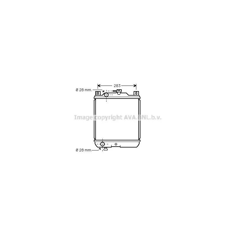 Radiateur, refroidissement du moteur AVA QUALITY COOLING SZ2020