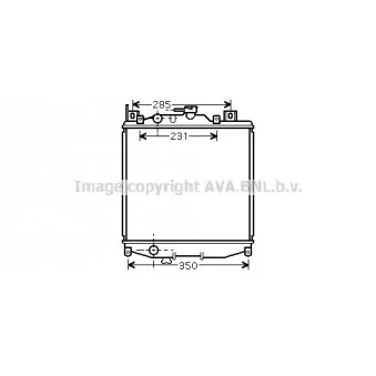 Radiateur, refroidissement du moteur AVA QUALITY COOLING