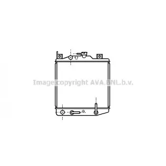 Radiateur, refroidissement du moteur AVA QUALITY COOLING SZ2023