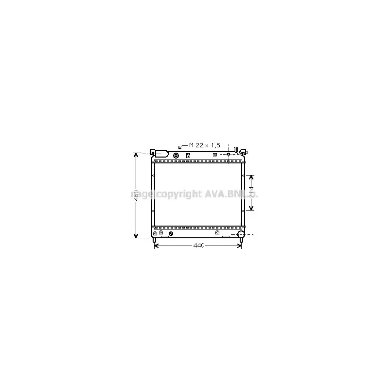 Radiateur, refroidissement du moteur AVA QUALITY COOLING SZ2025