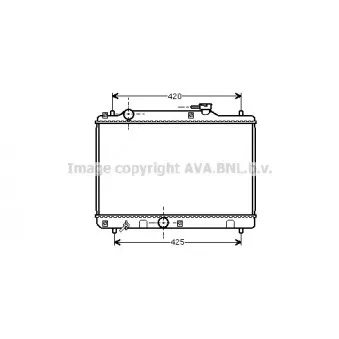 Radiateur, refroidissement du moteur AVA QUALITY COOLING SZ2034