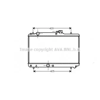 Radiateur, refroidissement du moteur AVA QUALITY COOLING SZ2035