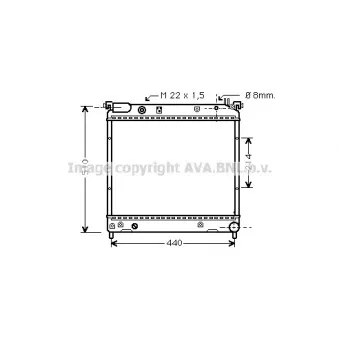 Radiateur, refroidissement du moteur AVA QUALITY COOLING SZ2036