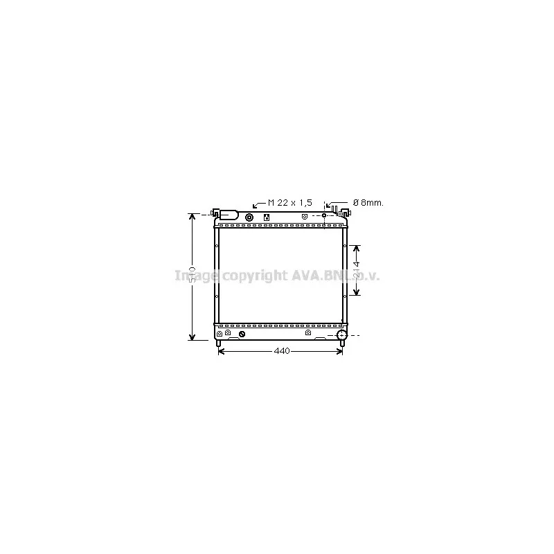 Radiateur, refroidissement du moteur AVA QUALITY COOLING SZ2036