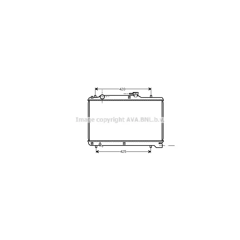 Radiateur, refroidissement du moteur AVA QUALITY COOLING SZ2041