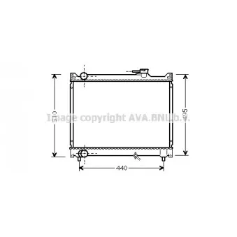 Radiateur, refroidissement du moteur AVA QUALITY COOLING