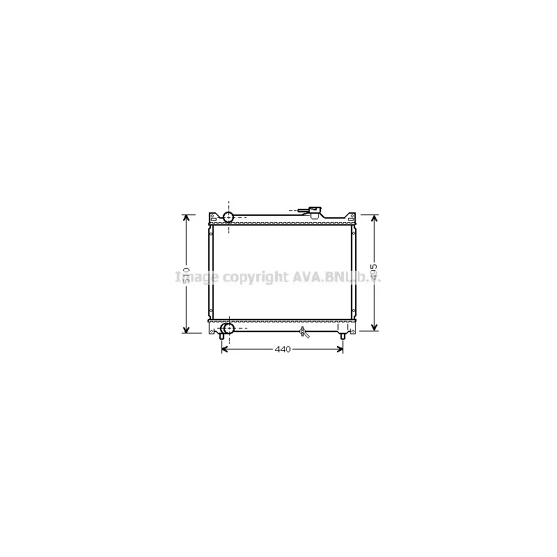 Radiateur, refroidissement du moteur AVA QUALITY COOLING SZ2046