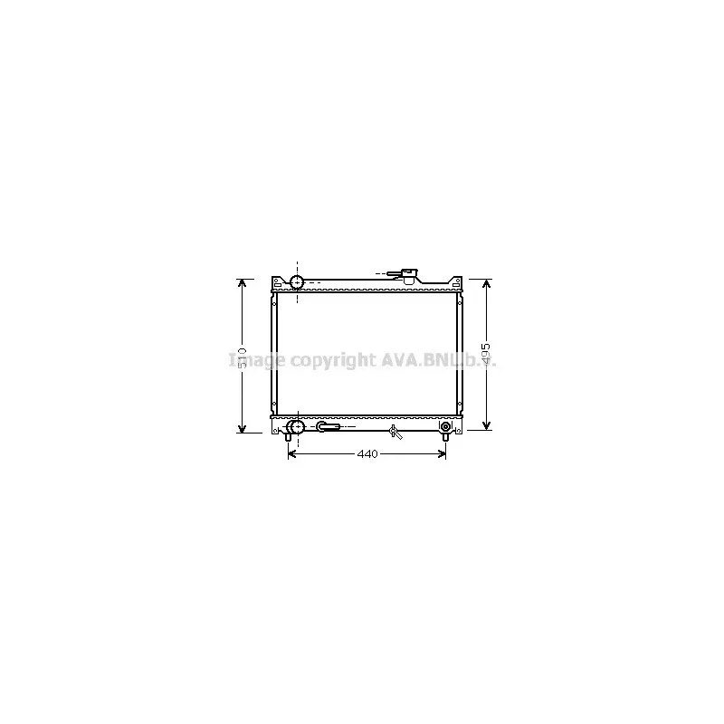 Radiateur, refroidissement du moteur AVA QUALITY COOLING SZ2047