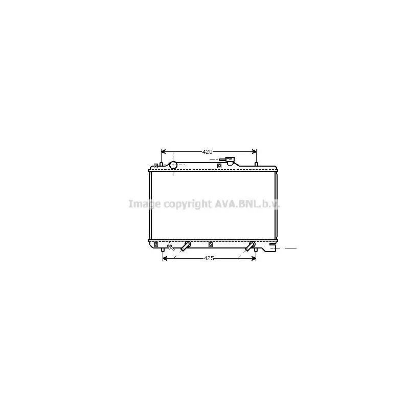 Radiateur, refroidissement du moteur AVA QUALITY COOLING SZ2048