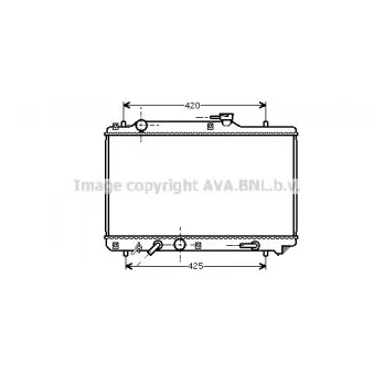 Radiateur, refroidissement du moteur AVA QUALITY COOLING SZ2051