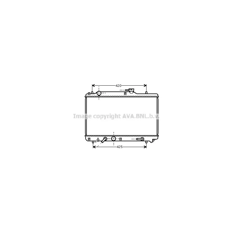 Radiateur, refroidissement du moteur AVA QUALITY COOLING SZ2051