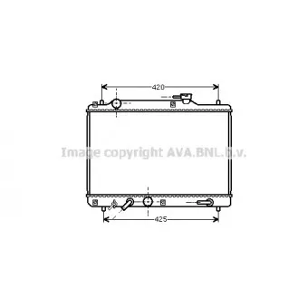 Radiateur, refroidissement du moteur AVA QUALITY COOLING SZ2052