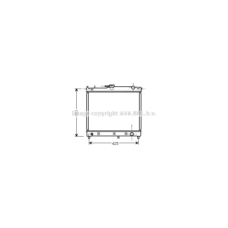 Radiateur, refroidissement du moteur AVA QUALITY COOLING SZ2055