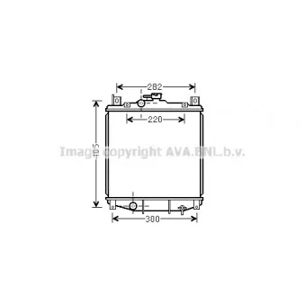 Radiateur, refroidissement du moteur AVA QUALITY COOLING SZ2059