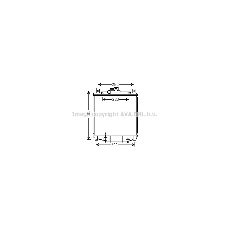 Radiateur, refroidissement du moteur AVA QUALITY COOLING SZ2059