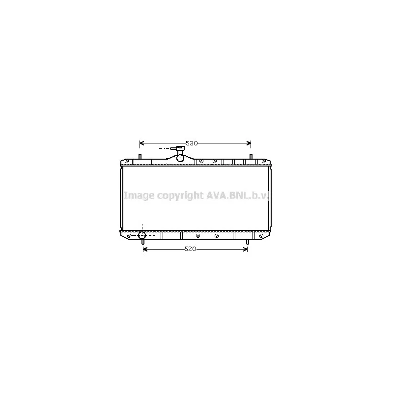 Radiateur, refroidissement du moteur AVA QUALITY COOLING SZ2062