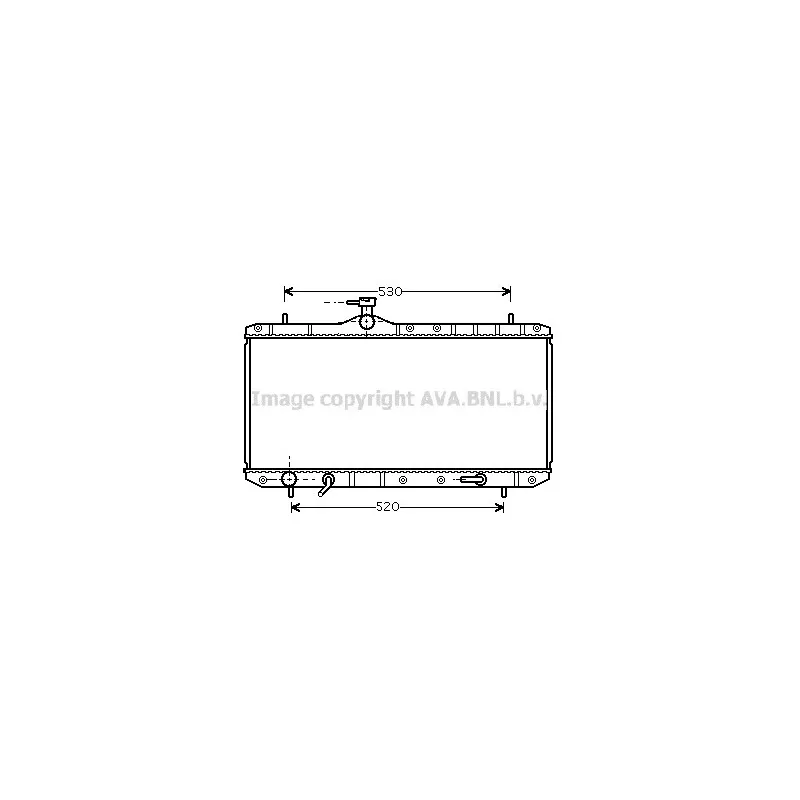 Radiateur, refroidissement du moteur AVA QUALITY COOLING SZ2063