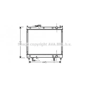 Radiateur, refroidissement du moteur AVA QUALITY COOLING SZ2071