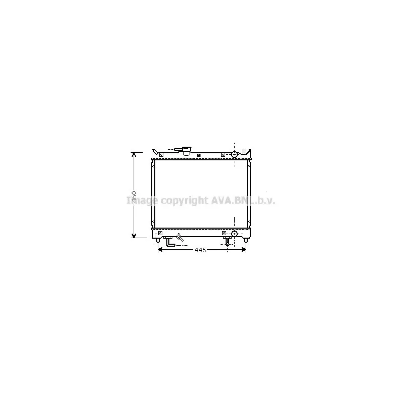 Radiateur, refroidissement du moteur AVA QUALITY COOLING SZ2071