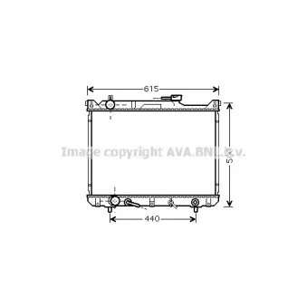 Radiateur, refroidissement du moteur AVA QUALITY COOLING SZ2073