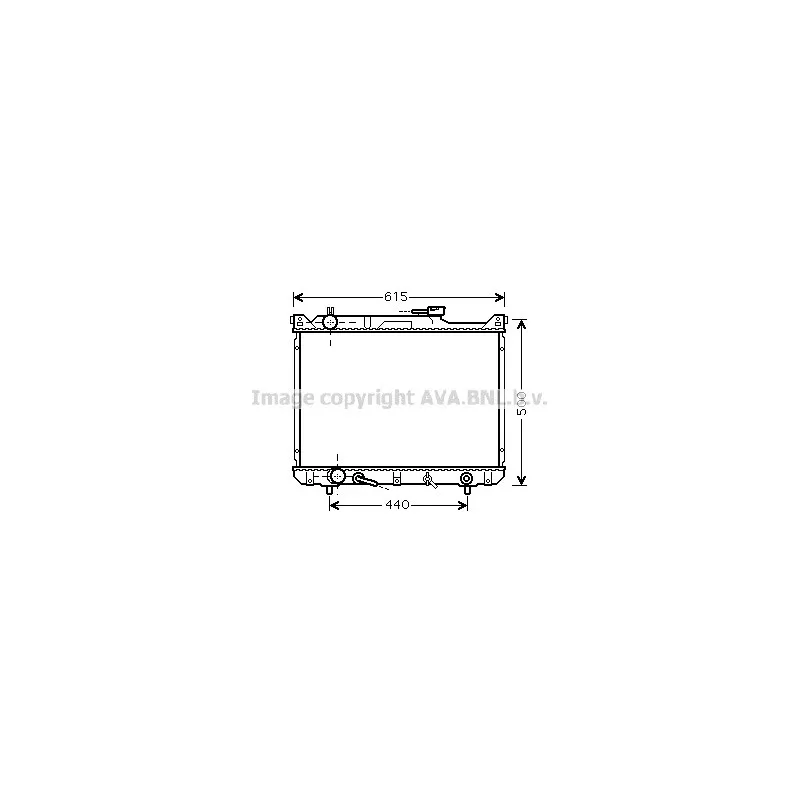 Radiateur, refroidissement du moteur AVA QUALITY COOLING SZ2073