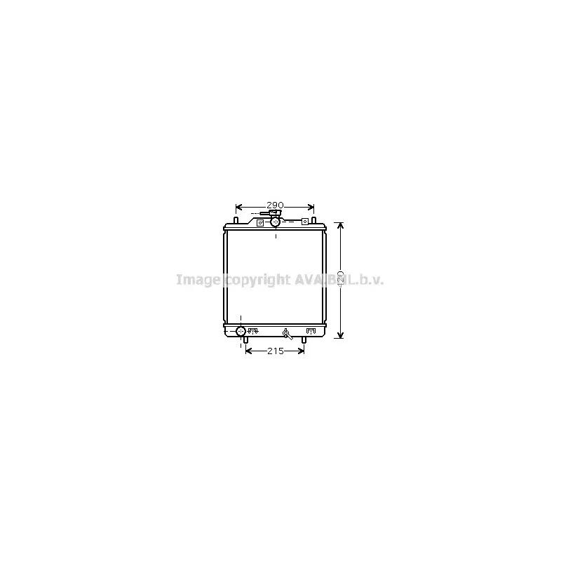 Radiateur, refroidissement du moteur AVA QUALITY COOLING SZ2076