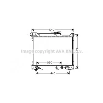 Radiateur, refroidissement du moteur AVA QUALITY COOLING SZ2077
