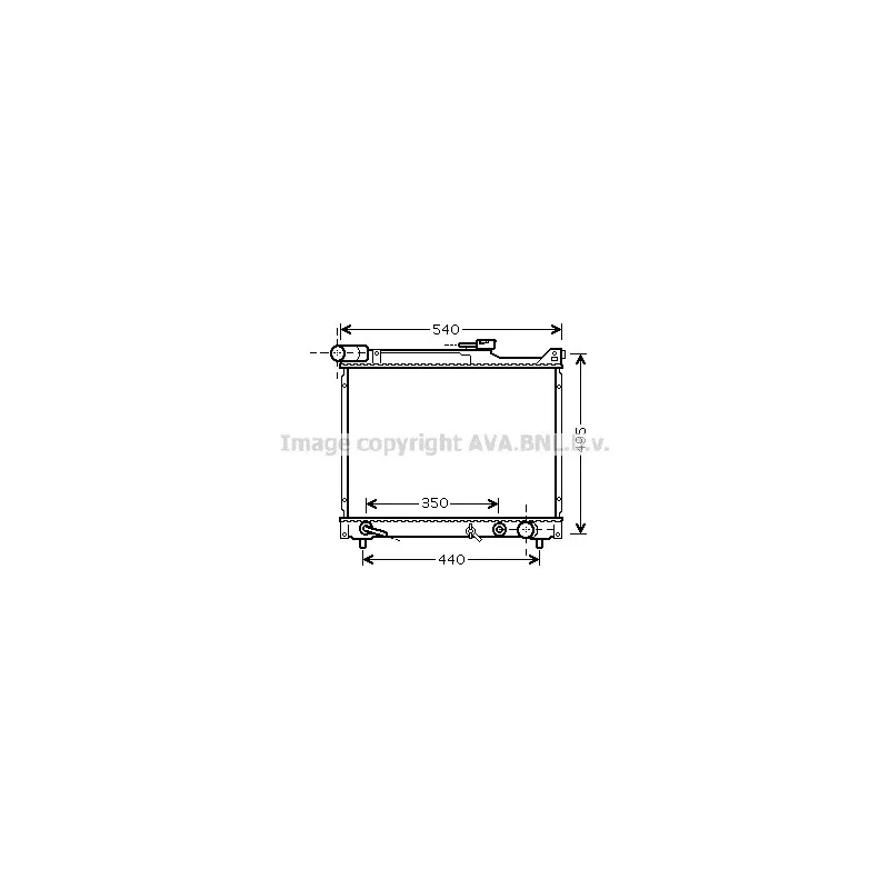 Radiateur, refroidissement du moteur AVA QUALITY COOLING SZ2077