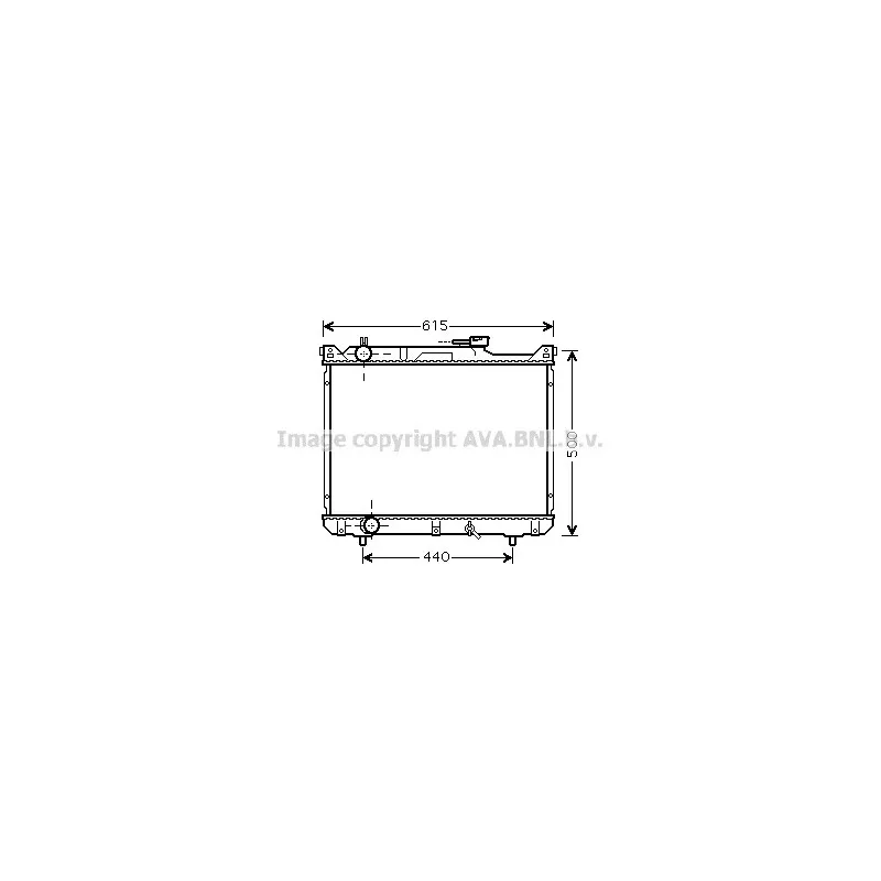Radiateur, refroidissement du moteur AVA QUALITY COOLING SZ2078