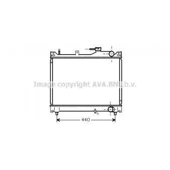 Radiateur, refroidissement du moteur AVA QUALITY COOLING SZ2079