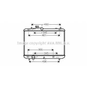 Radiateur, refroidissement du moteur AVA QUALITY COOLING SZ2083