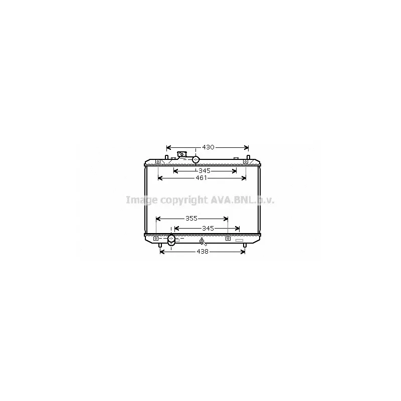 Radiateur, refroidissement du moteur AVA QUALITY COOLING SZ2083