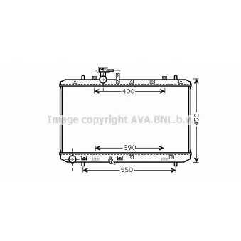 Radiateur, refroidissement du moteur AVA QUALITY COOLING SZ2084