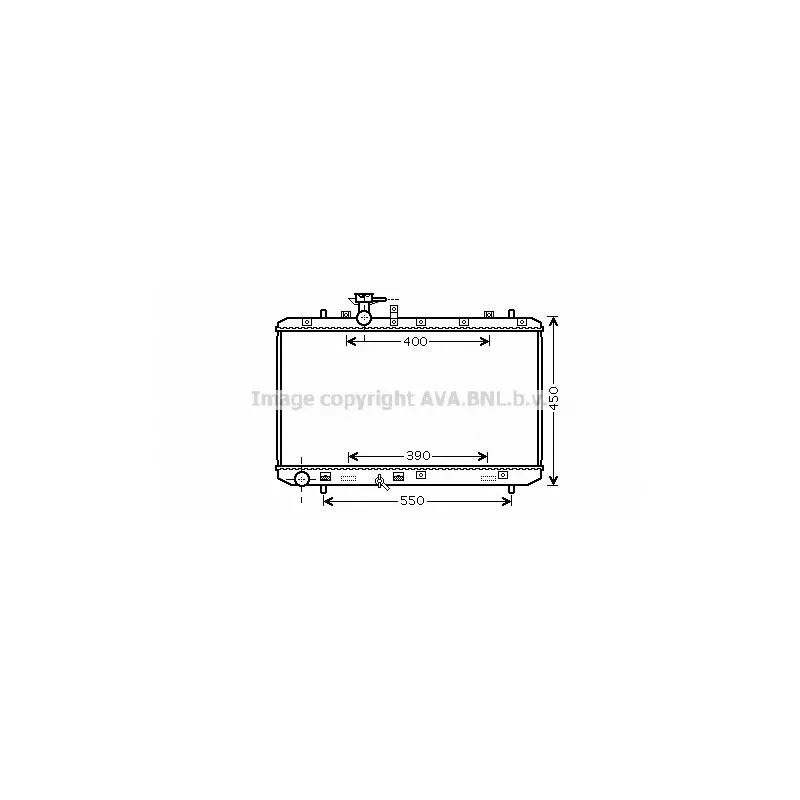 Radiateur, refroidissement du moteur AVA QUALITY COOLING SZ2084