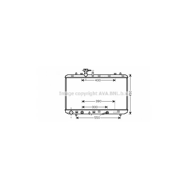 Radiateur, refroidissement du moteur AVA QUALITY COOLING SZ2085