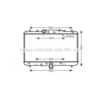 Radiateur, refroidissement du moteur AVA QUALITY COOLING