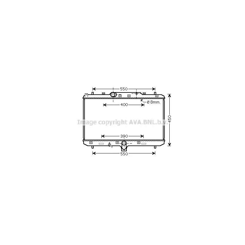 Radiateur, refroidissement du moteur AVA QUALITY COOLING SZ2086