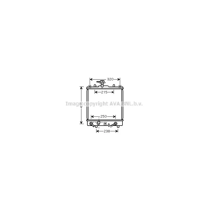 Radiateur, refroidissement du moteur AVA QUALITY COOLING SZ2095
