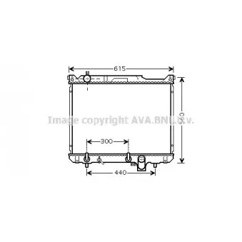 Radiateur, refroidissement du moteur AVA QUALITY COOLING SZ2097