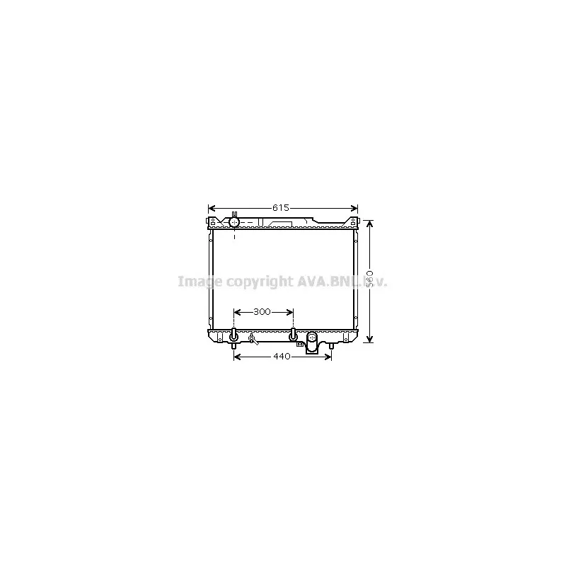 Radiateur, refroidissement du moteur AVA QUALITY COOLING SZ2097
