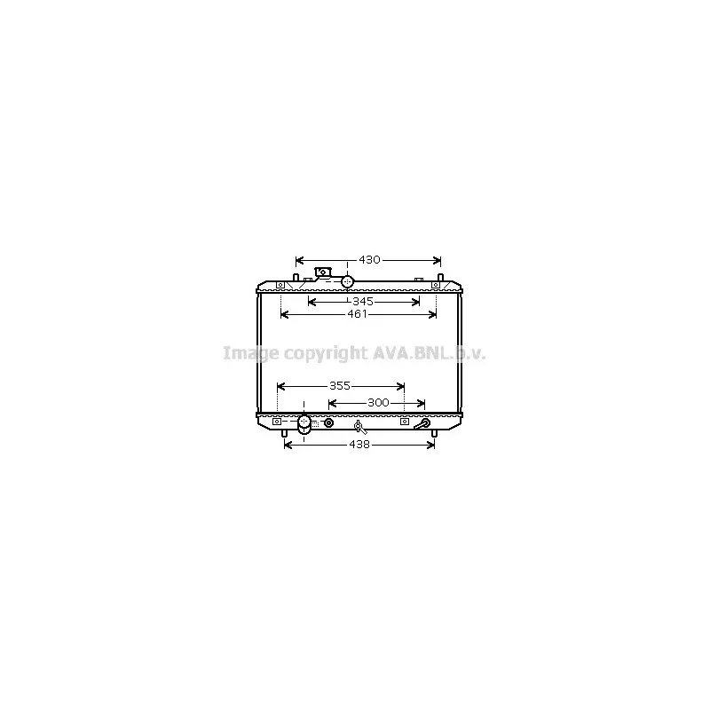Radiateur, refroidissement du moteur AVA QUALITY COOLING SZ2098
