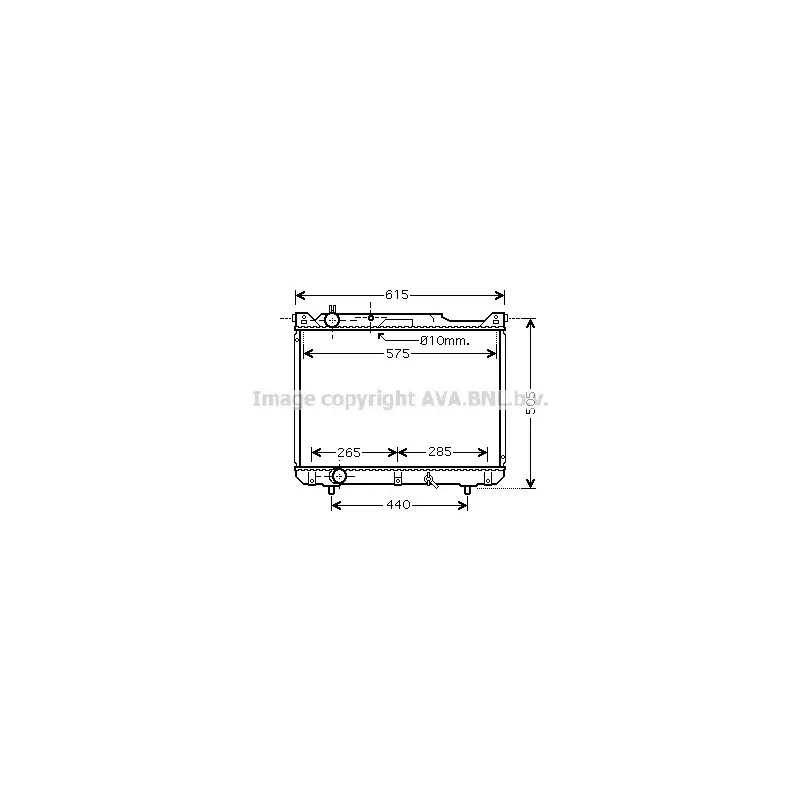 Radiateur, refroidissement du moteur AVA QUALITY COOLING SZ2099