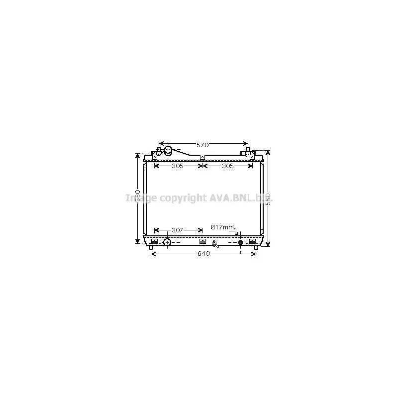 Radiateur, refroidissement du moteur AVA QUALITY COOLING SZ2100