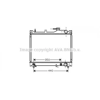 Radiateur, refroidissement du moteur AVA QUALITY COOLING SZ2101