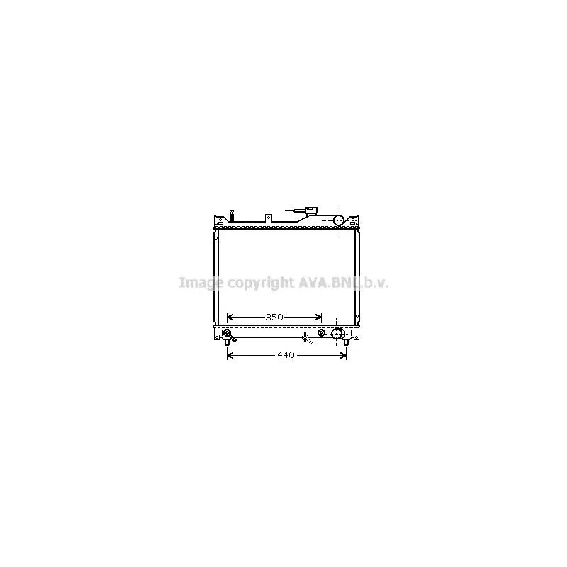 Radiateur, refroidissement du moteur AVA QUALITY COOLING SZ2101