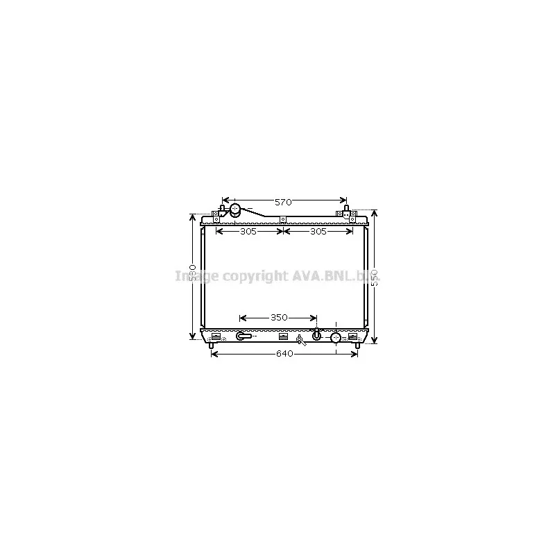 Radiateur, refroidissement du moteur AVA QUALITY COOLING SZ2102