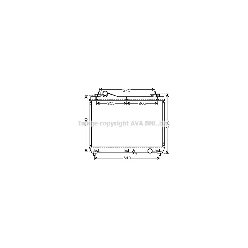 Radiateur, refroidissement du moteur AVA QUALITY COOLING SZ2103