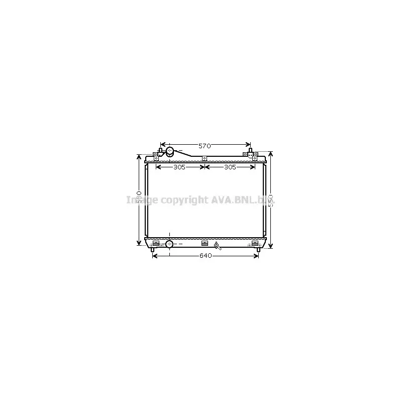 Radiateur, refroidissement du moteur AVA QUALITY COOLING SZ2104