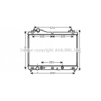 Radiateur, refroidissement du moteur AVA QUALITY COOLING SZ2105